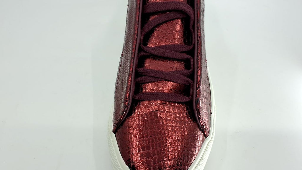 Keds Women's Remi Slip On Sneaker, Burgundy Embossed Leather, 11