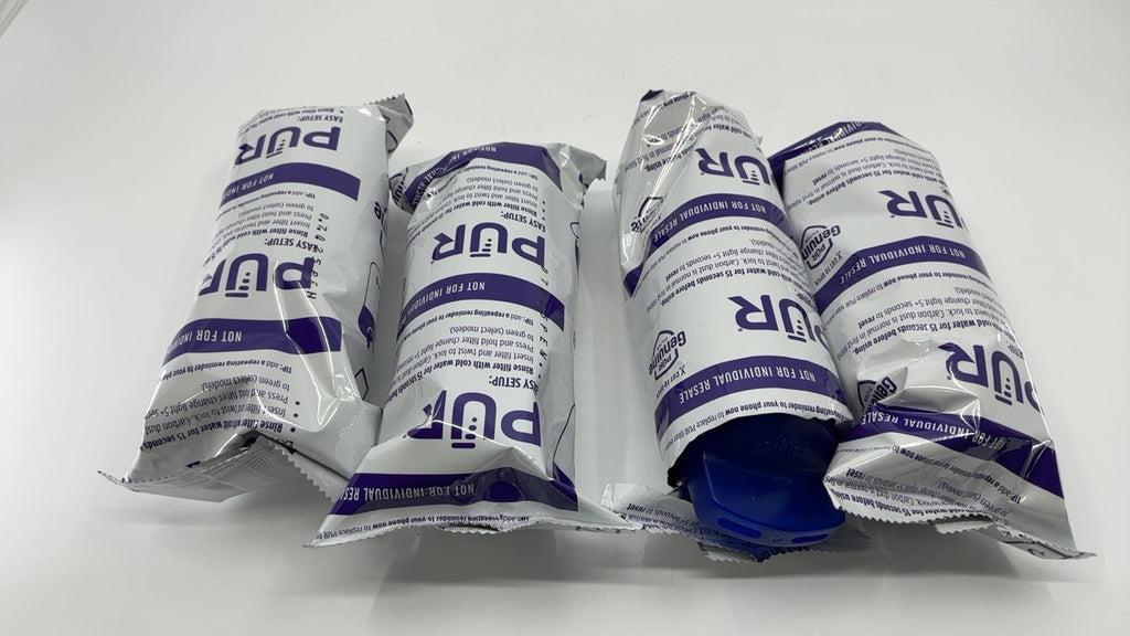 PUR 4-Pack Water Pitcher Filters, Blue, 2-in-1 Filtration Technology