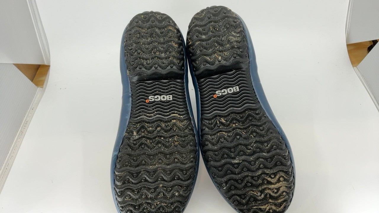 BOGS Women's Patch Ankle Tapestry Floral Rain Boot, Navy Multi, 9