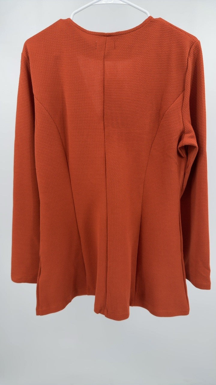 One Button Long Sleeve Blazer