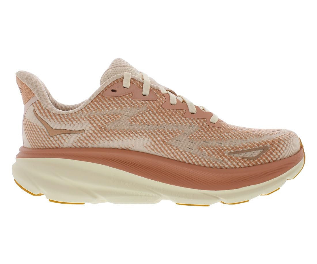 HOKA ONE ONE Clifton 9 Womens Shoes Size 8, Color: Sandstone/Cream