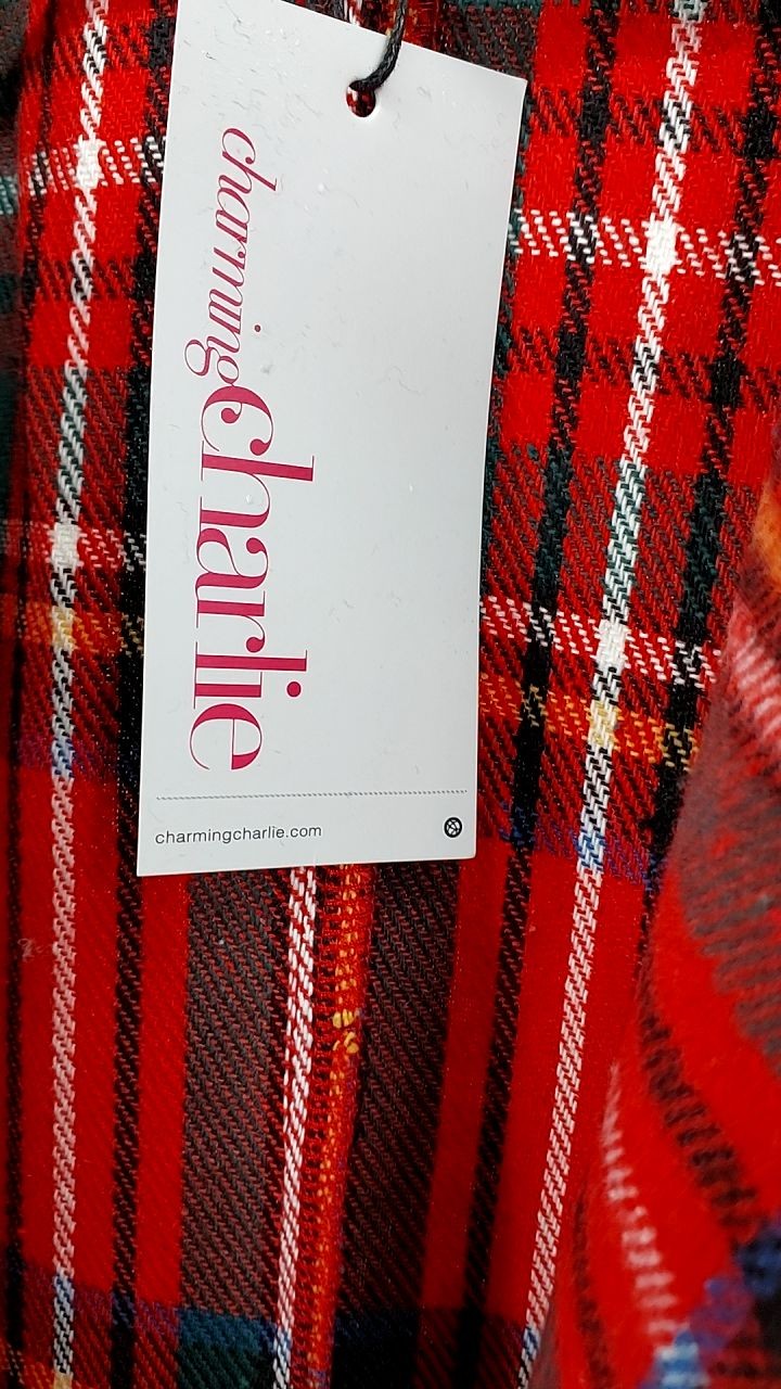 Plaid Single-Button Blazer