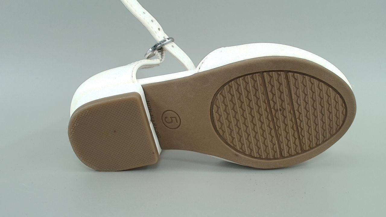 Gymboree,Girls,and Toddler Dressy Ballet Flat,White,5 Toddler