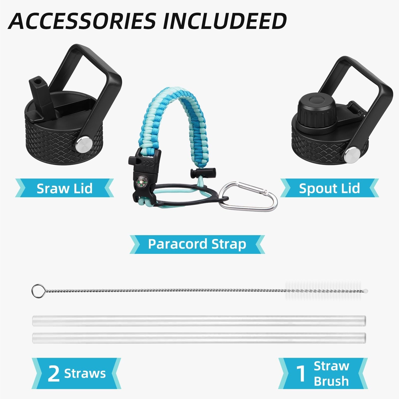 Mint 35oz Double Wall Stainless Steel Tumbler w/ 2 Lids & Handle