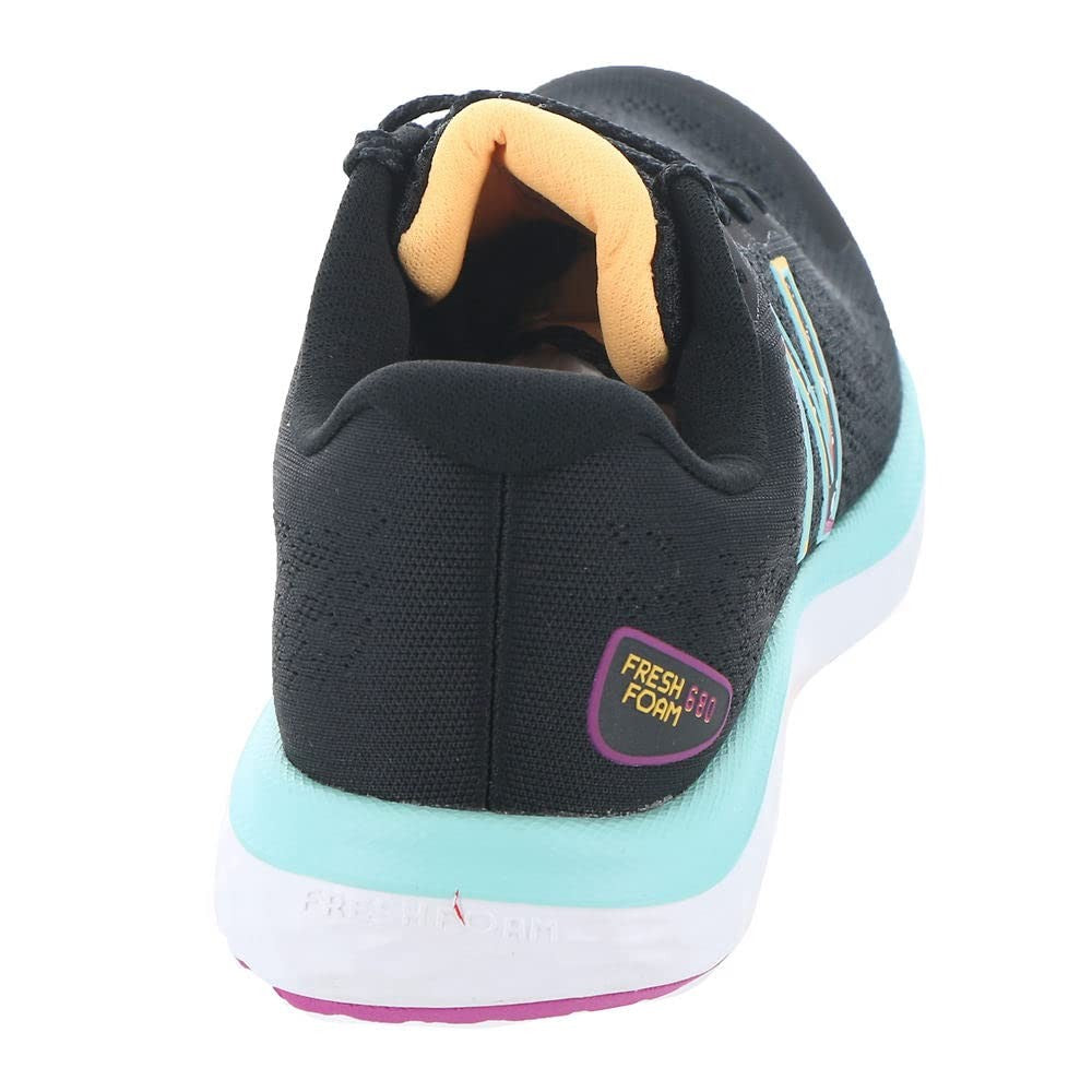 New Balance Women's Fresh Foam 680 V7 Running Shoe, Black/Surf/Lemonade, 6