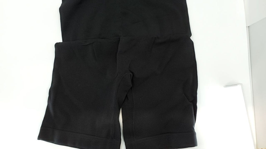 YIANNA Seamless Bodysuit Shapewear Tummy Control Thong Black S/M