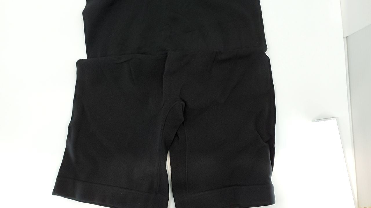 YIANNA Seamless Bodysuit Shapewear Tummy Control Thong Black S/M