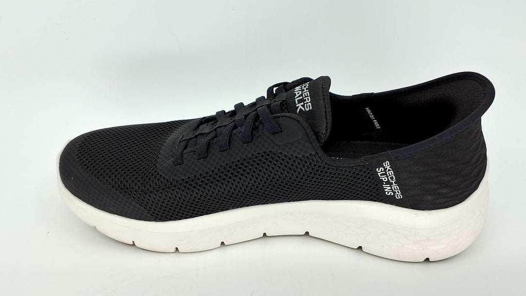 Women's Skechers Go Walk Flex Hands-Free Slip-Ins, Black/White, 10 US