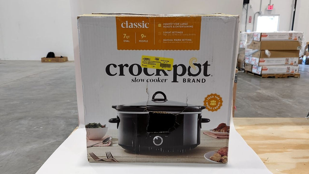 Crock Pot SCV700-B 7 Quart Black Oval Slow Cooker by Crock-Pot