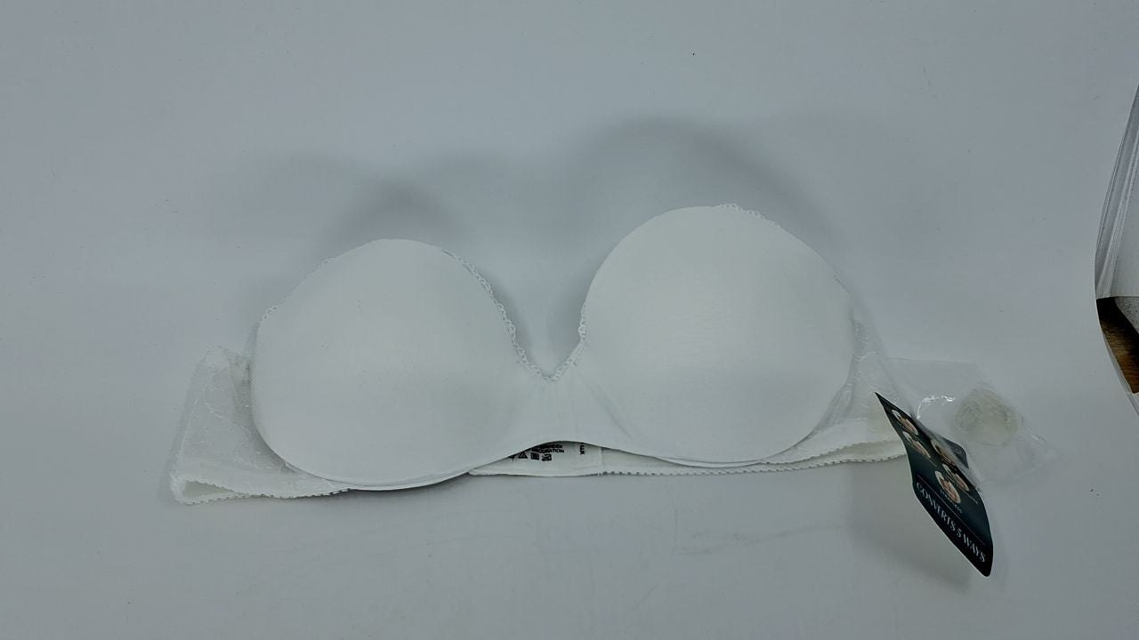 Vanity Fair Women's Gel Touch Strapless Push Up Bra 2111121, White, 34A