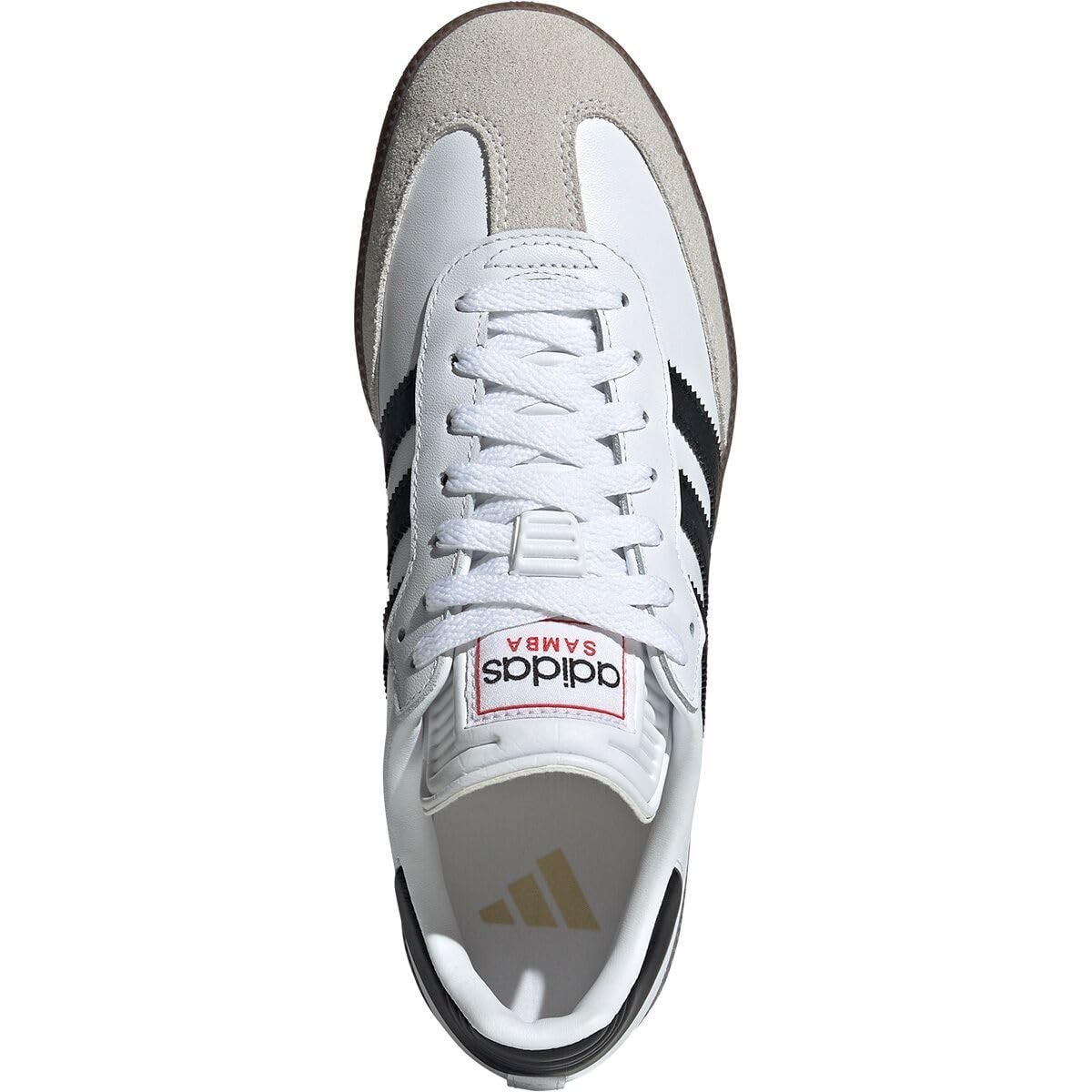 adidas Unisex-Adult Samba Indoor, White/Black/Vivid Red, 5