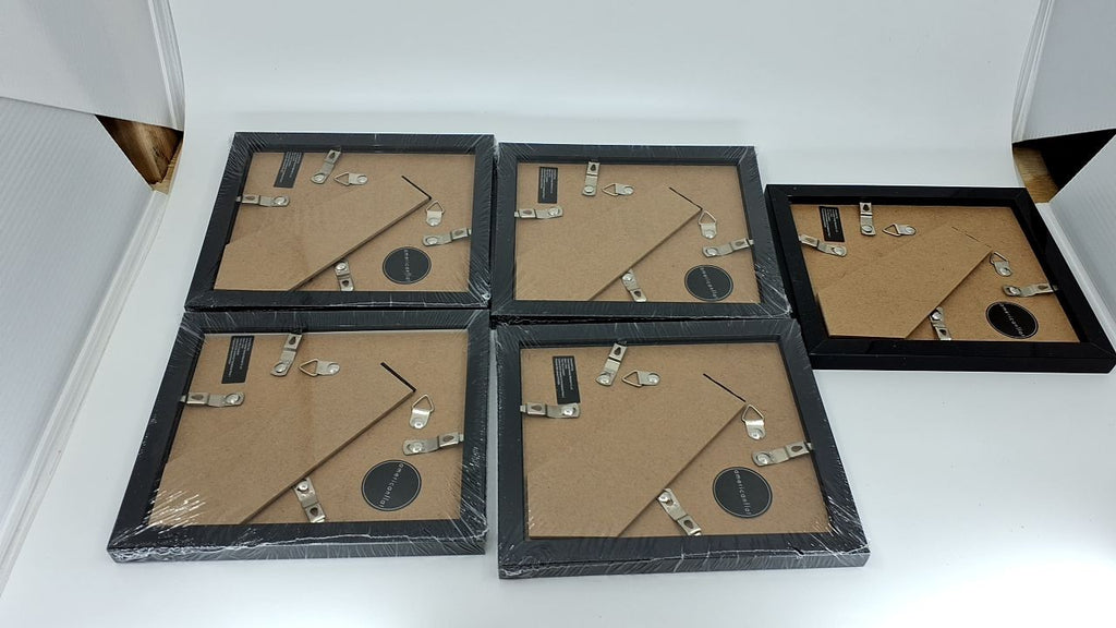 5x6 Black Picture Frame Set - Display 2x3 or 5x6 Photos - Galleria Collection