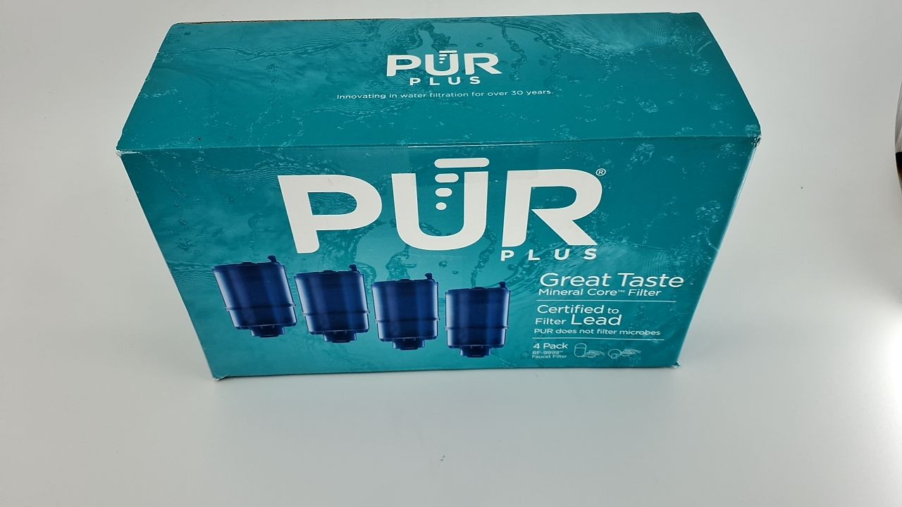 Genuine PUR Faucet Mount Replacement Filter 4-Pack, Lead Reducing, Blue