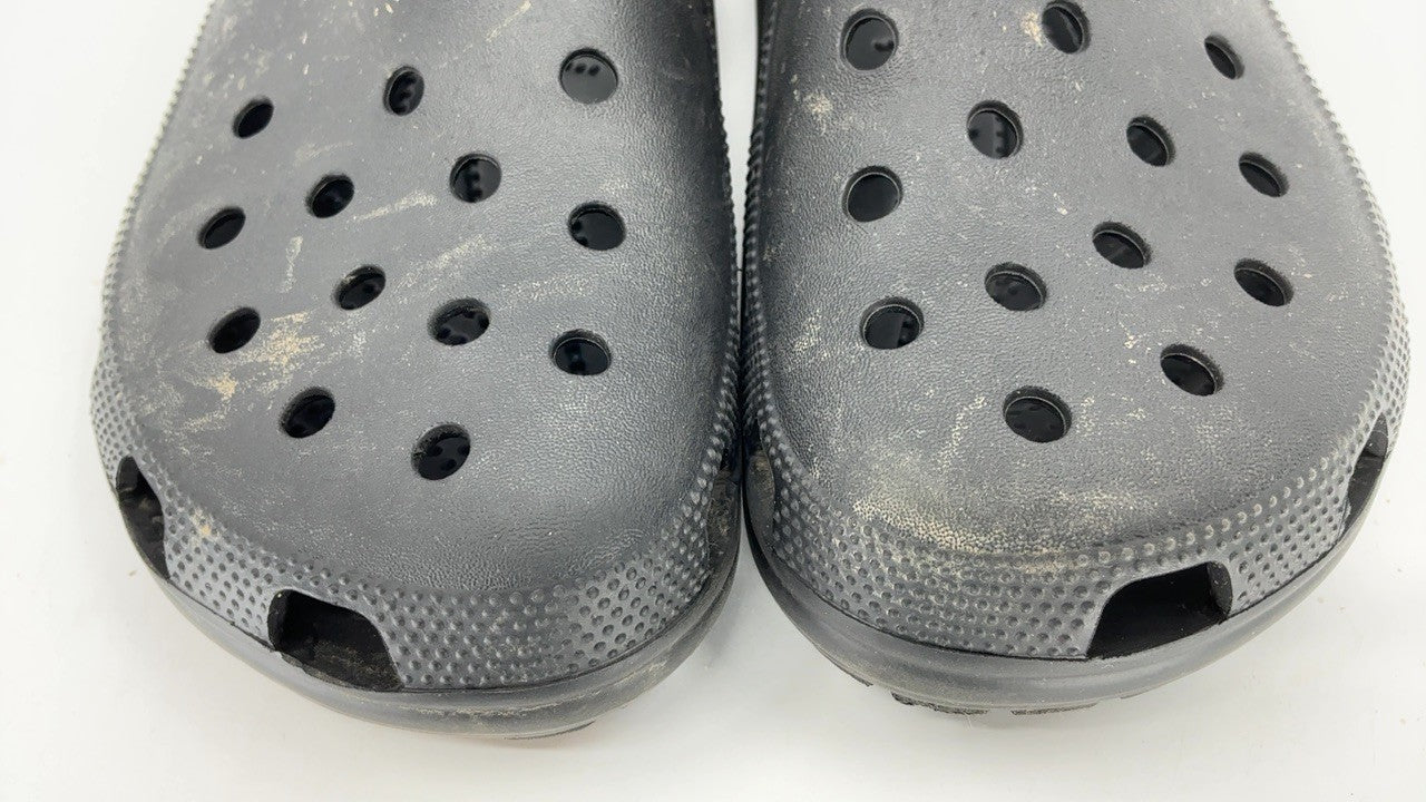 Crocs Unisex Classic Clog Black Size 12W/10M Lightweight Clogs