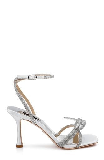 Badgley Mischka Women's Effie Heeled Sandal, Champagne, 9