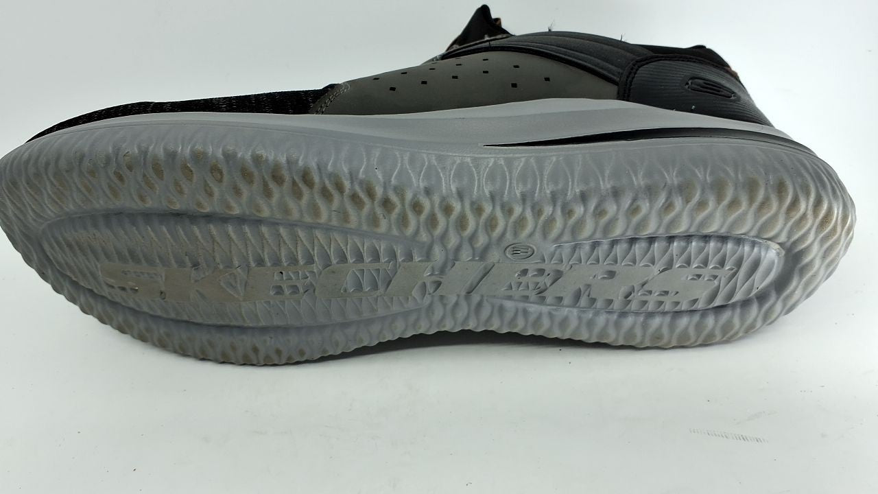 SKECHERS Delson 3.0 Cicada Men's Sneakers 11.5 Wide Black/Grey