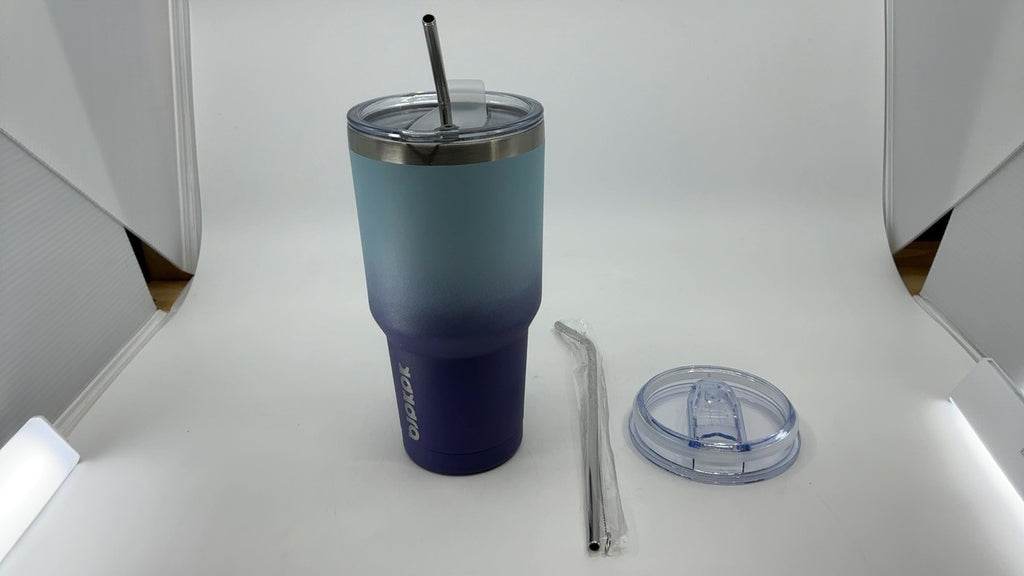 30oz Ocean Dream Tumbler - Stainless Steel, Vacuum Insulated, w/ Lid & Straw