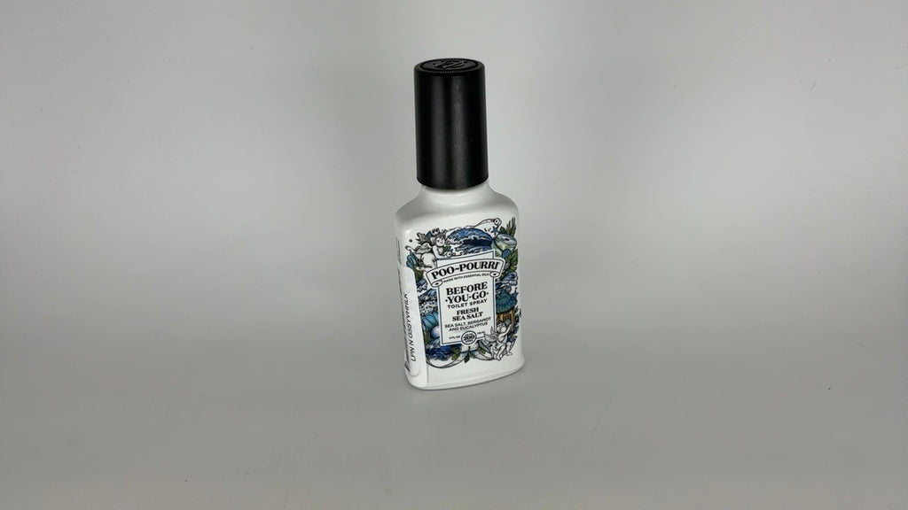 Poo-Pourri Fresh Sea Salt Toilet Spray 4 Fl Oz, Plant-Based Deodorizer