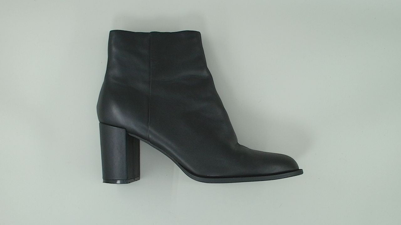 Steve Madden Women's Jozie Ankle Boot, Black Leather, 10M
