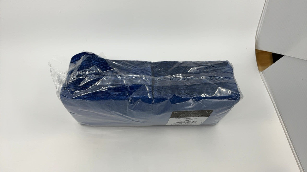 200 Count Navy Blue 2-Ply Paper Beverage Napkins 5" x 5"