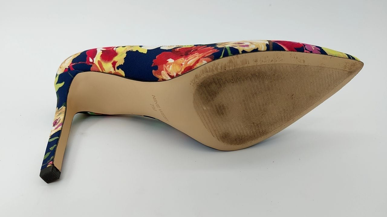 Nine West 7 Tatiana Pump Navy Fall Floral Multi Women’s Shoes