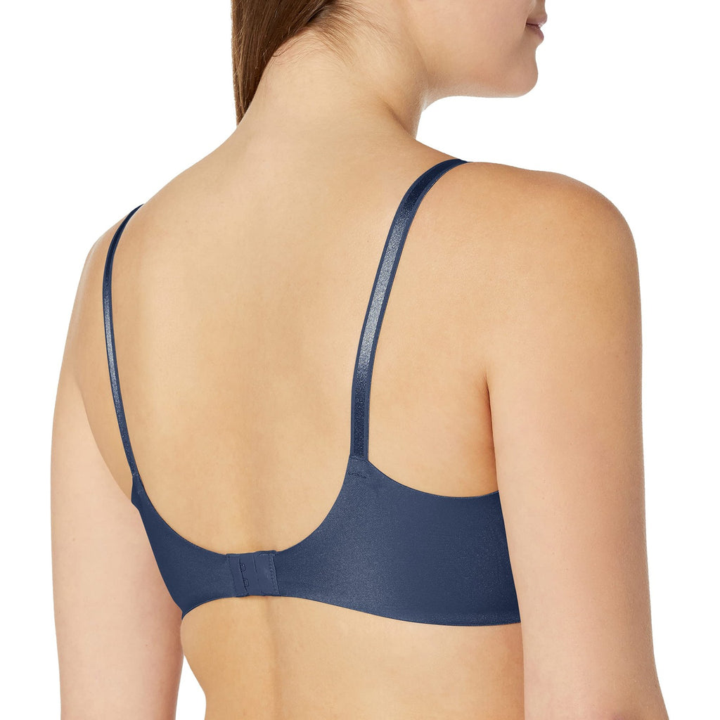 Simply Perfect 38D Underwire Bra, Button Blue, Plus-Size, Warner's