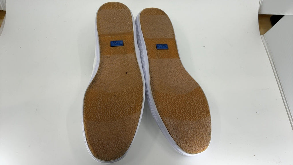 Keds Women's Champion Original Canvas Lace-Up Sneaker, White, 12 W US