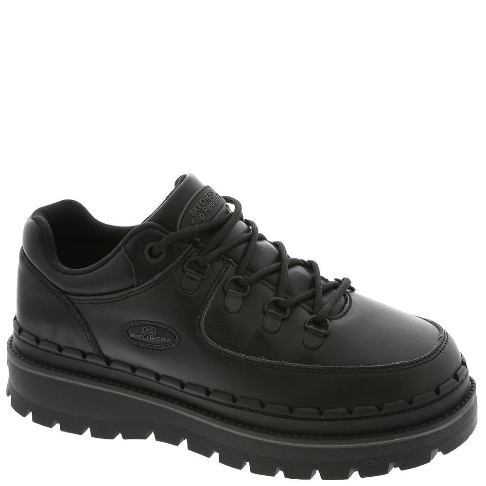 Skechers Women's Lace Up Jammers SR Zesi Industrial Shoe, BLK, 5.5