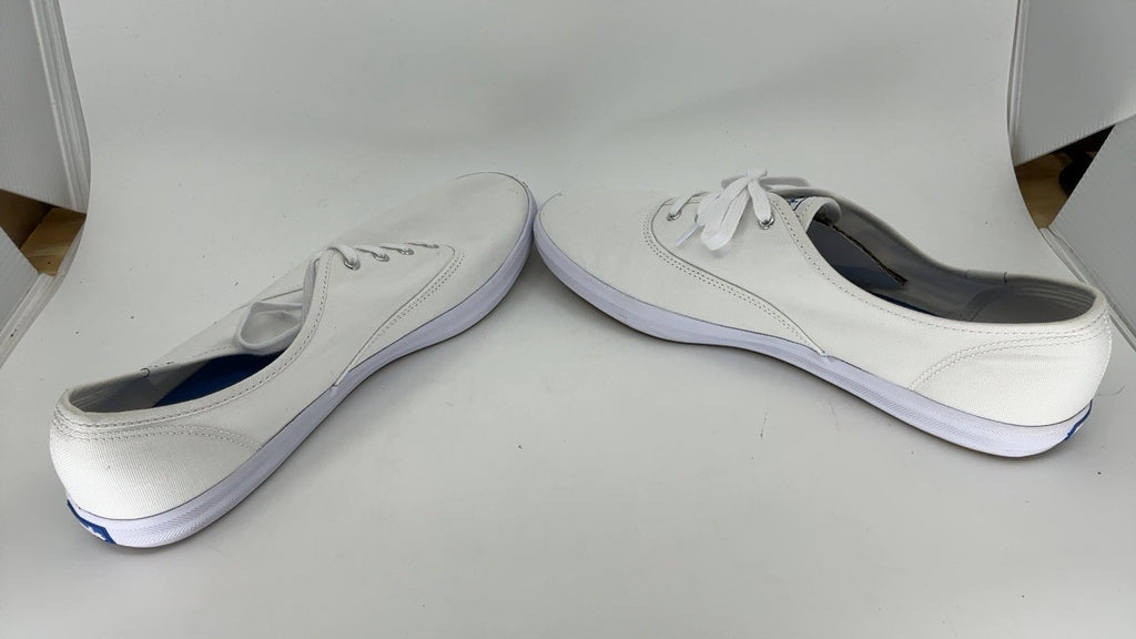 Keds Women's Champion Original Canvas Lace-Up Sneaker, White, 12 W US