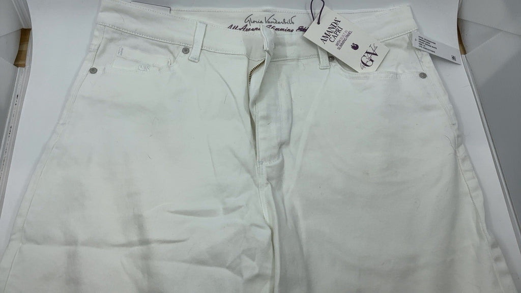 Gloria Vanderbilt Women's Amanda Capri Jean, Vintage White, 12 Regular