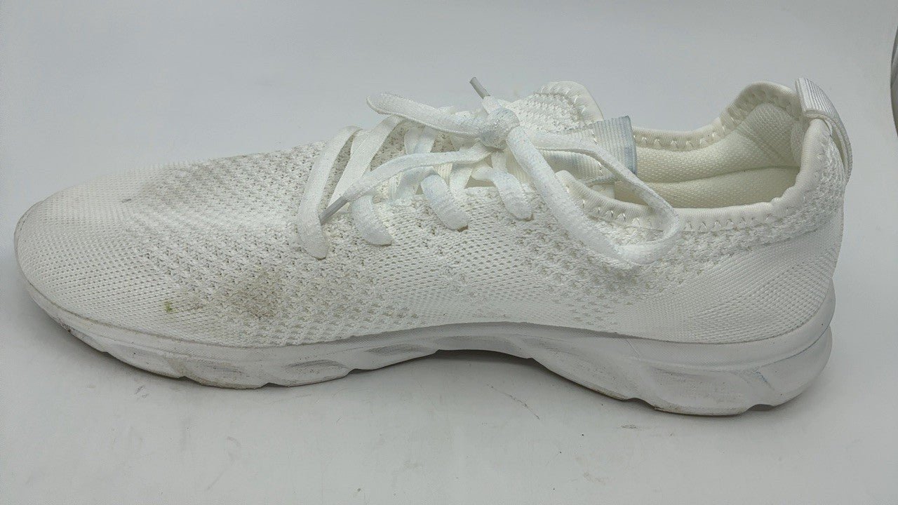 Mens White Tennis Shoes Size 11 Lightweight Sneakers for Walking & Running