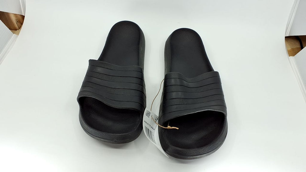 adidas Adilette Aqua Black Slides Men's 11 & Women's 12