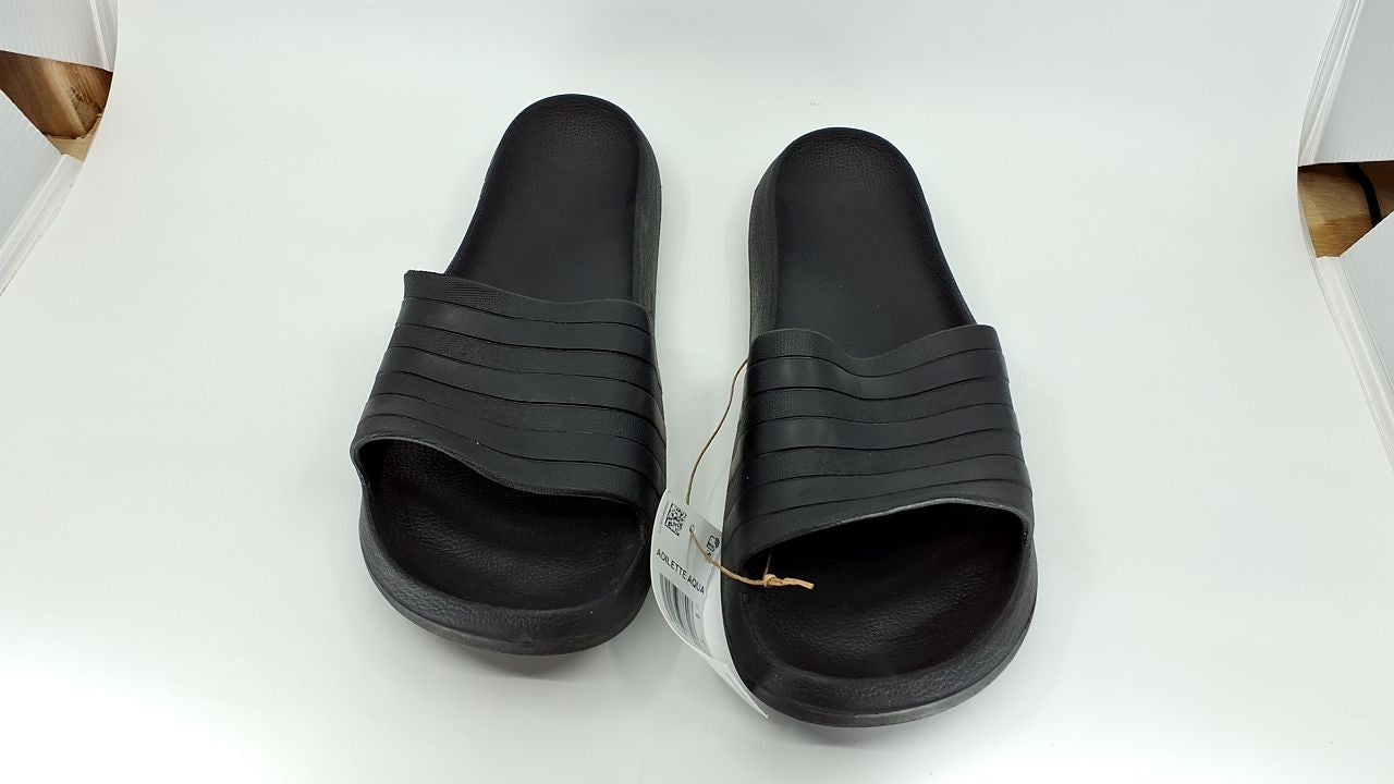 adidas Adilette Aqua Black Slides Men's 11 & Women's 12
