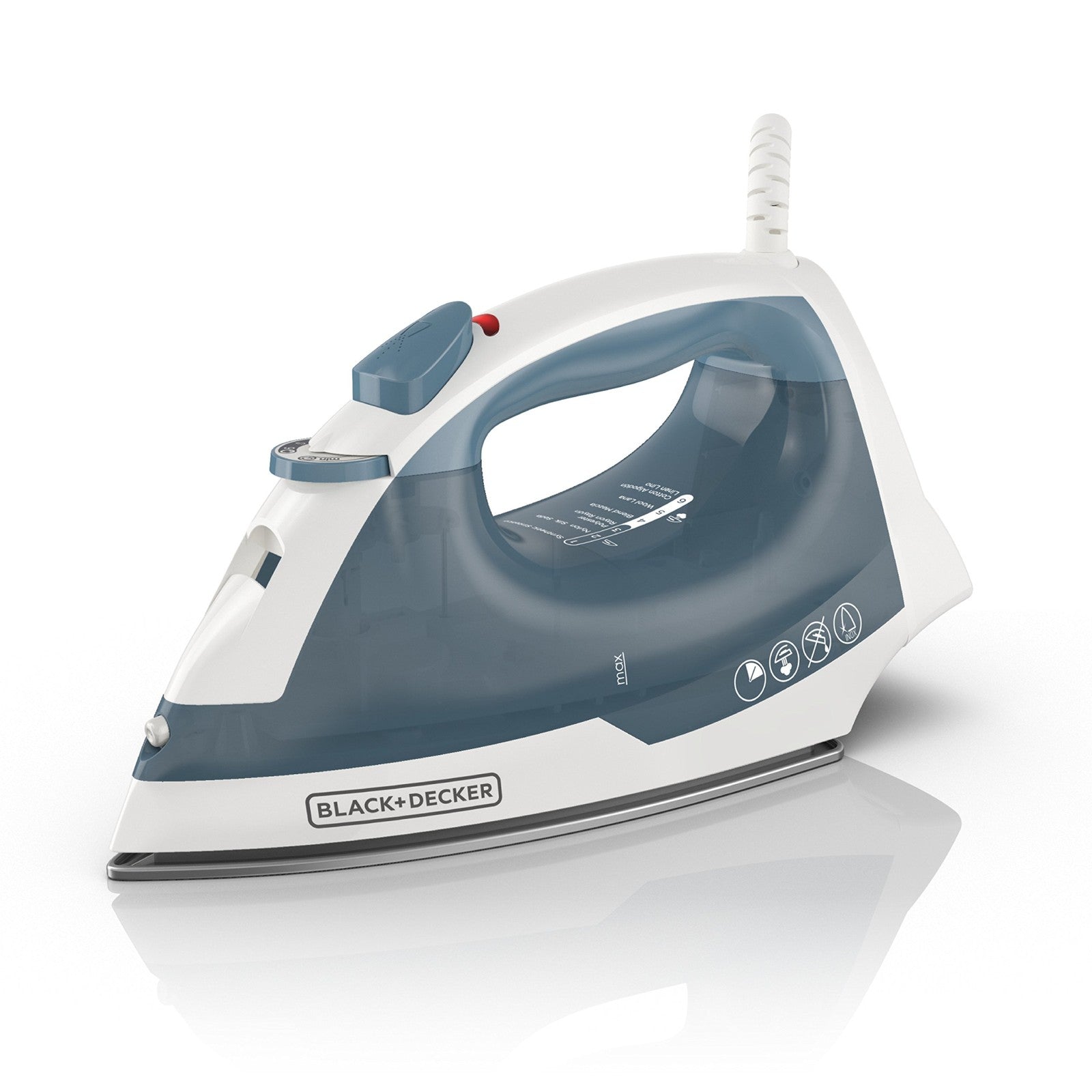 Compact Iron w/ Auto Shutoff, Nonstick Plate, 1200W, BLACK+DECKER IR40V