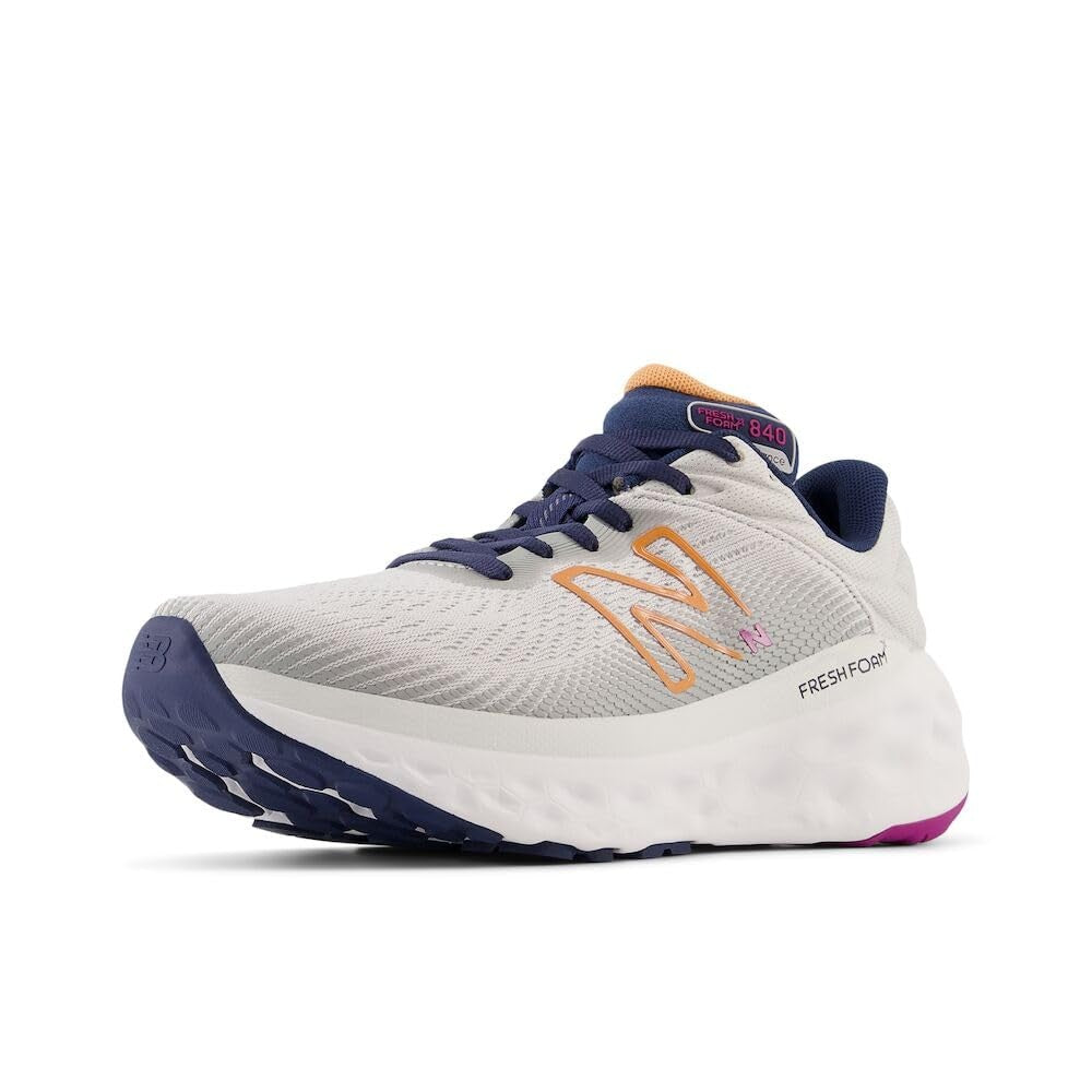 New Balance Women's Fresh Foam X 840 V1 Running Shoes, 9 Grey/Copper/Pink