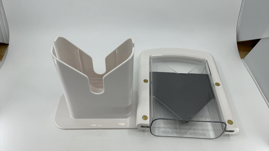 Hoan Bagel Guillotine Slicer 9.25-Inch Stainless Steel White Cutter