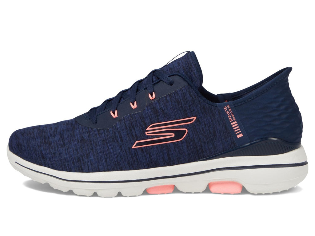 Go Walk 5 Relaxed Fit Slip-in Golf Shoe Navy/Pink, 9.5