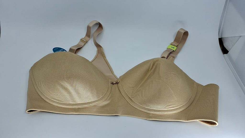 Vanity Fair Beauty Back Smoothing Bra 40B Wireless Beige 4-Way Stretch
