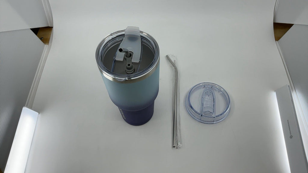 30oz Ocean Dream Tumbler - Stainless Steel, Vacuum Insulated, w/ Lid & Straw