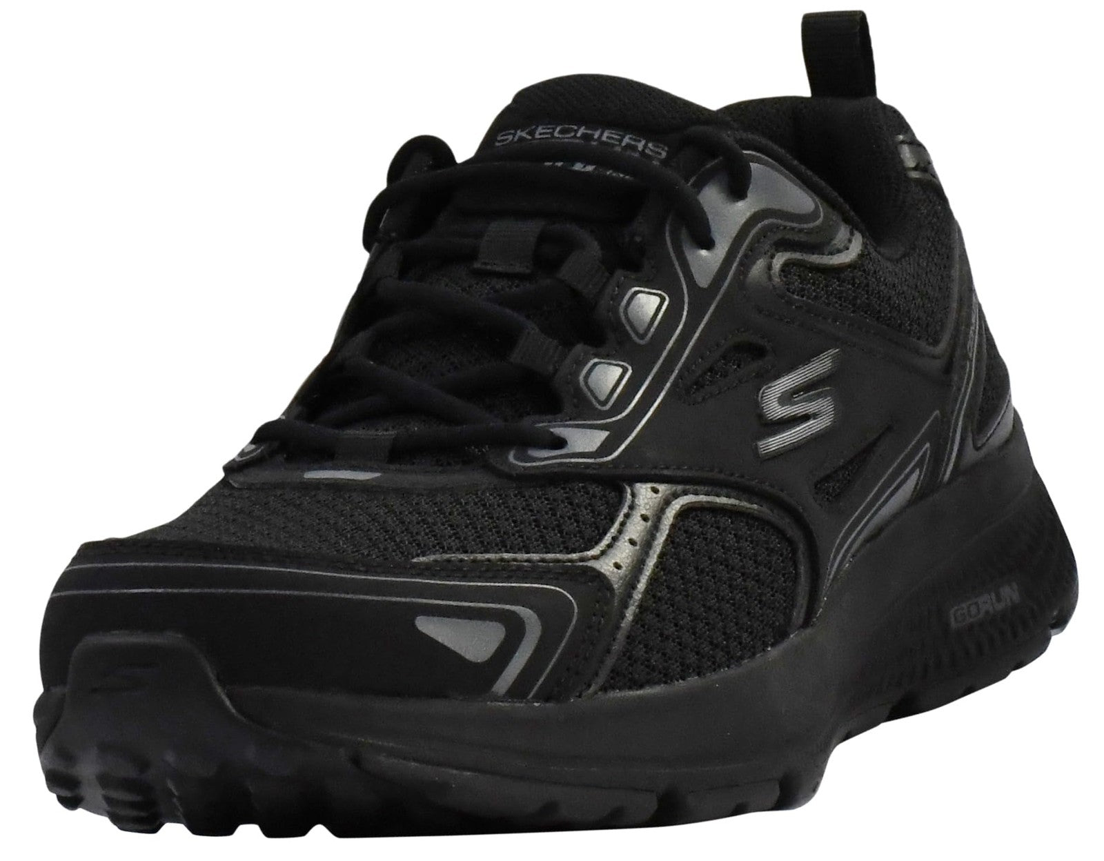 Skechers Men's Go Run Consistent Sneaker, Black/Charcoal, 11.5 X-Wide