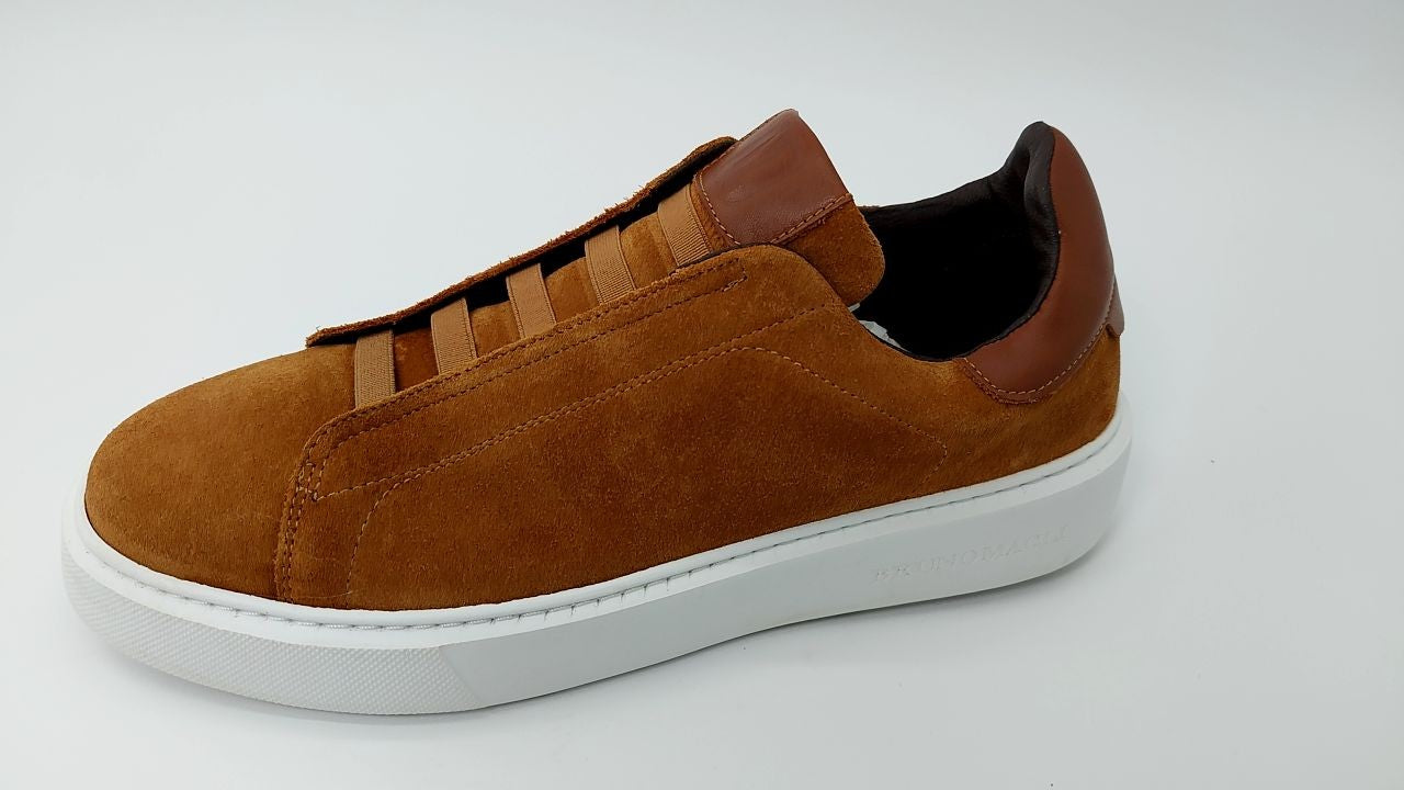 Bruno Magli Mens Lisbon Sneakers Luxuriously Soft Suede, Rubber Sole ,10