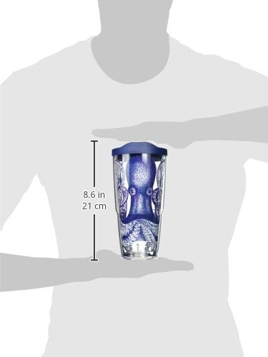 Tervis 24oz Double Wall Octopus Tumbler, Keeps Drinks Hot & Cold