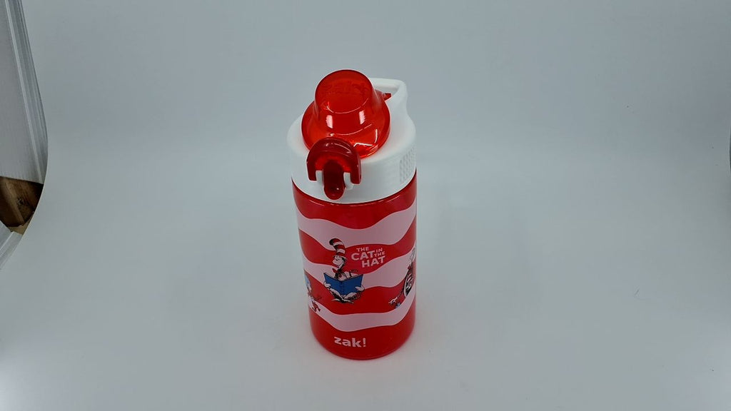 Kids Water Bottle 16oz - Dr. Seuss Cat In The Hat, Easy Clean & Durable