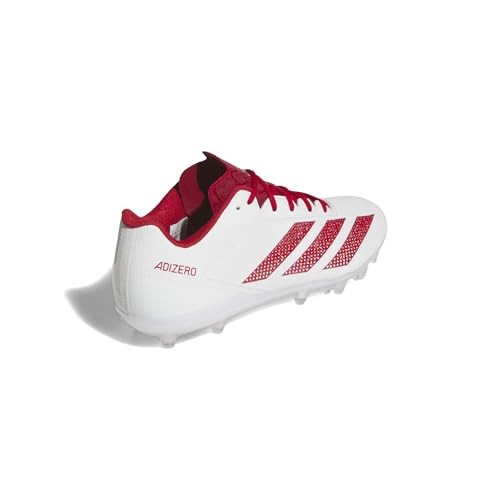adidas Adizero Electric.2 Football Shoes, White/Power Red, Men's Size 8