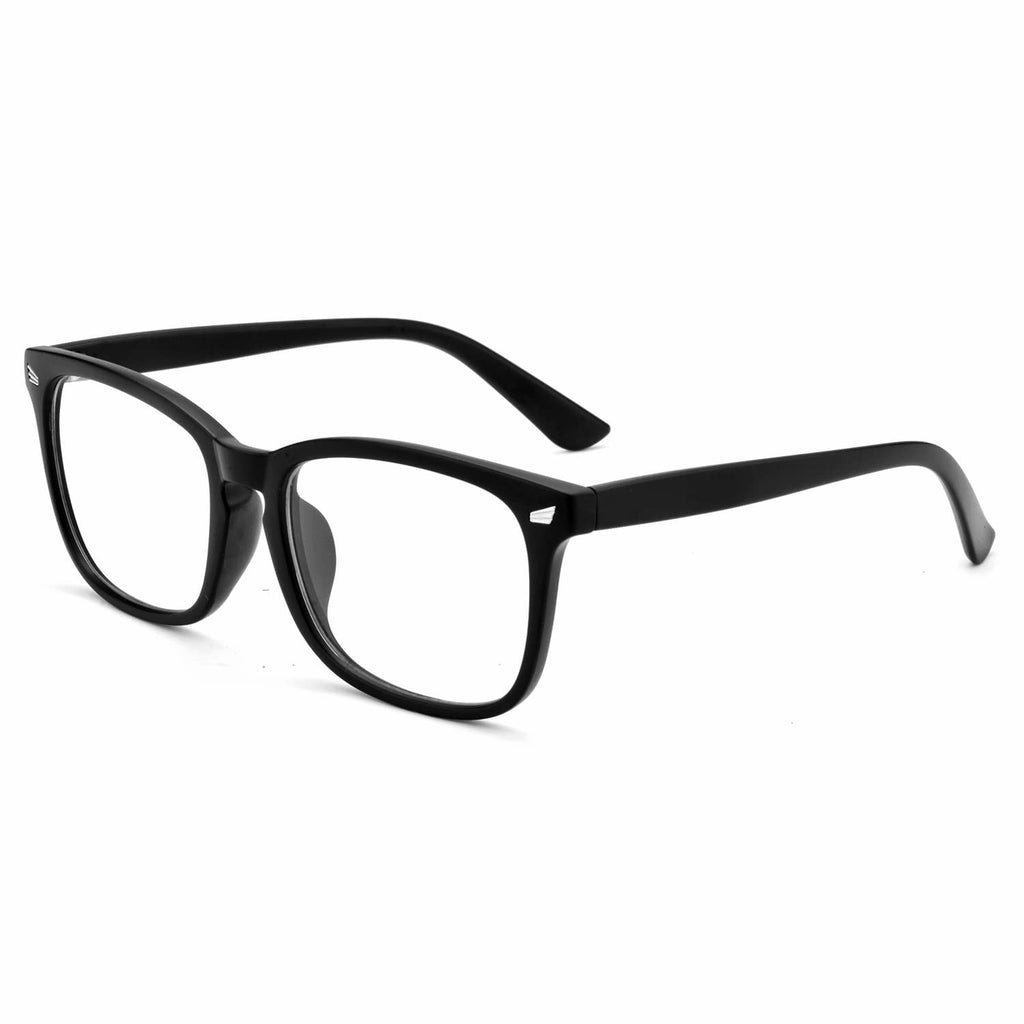 EYLRIM Eyeglass Frame A2 Matte Black Clear Lens Non Prescription