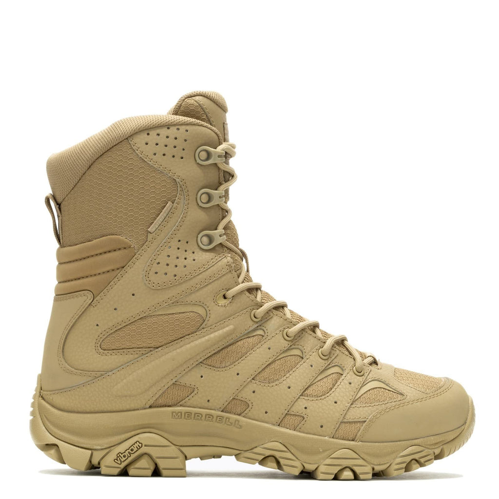 Moab 3 8" Waterproof Tactical Boots, Dark Coyote, Men's Size 12 Wide