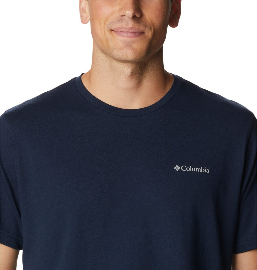 Columbia Mens Thistletown Hills Tee, Collegiate Navy Heather, Small