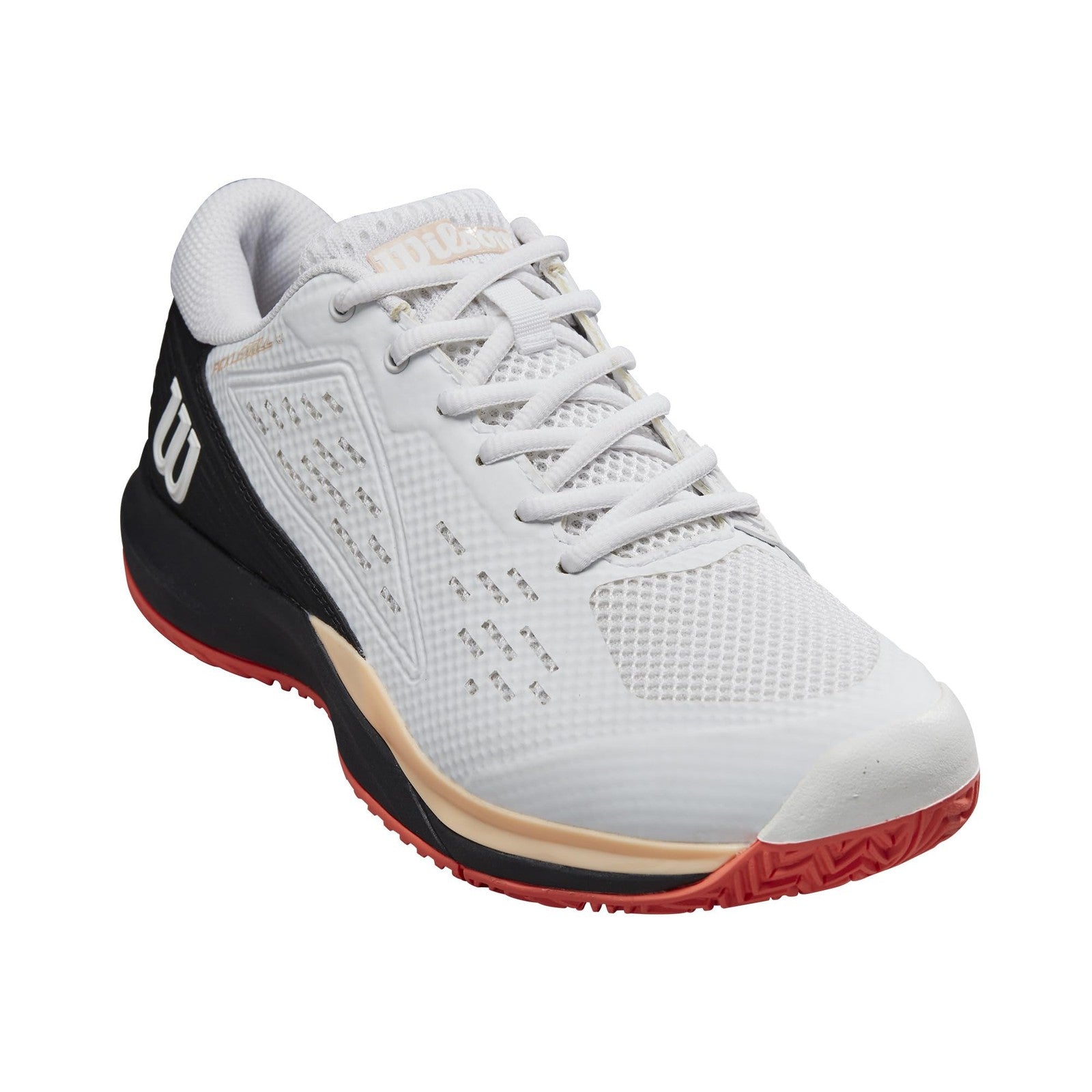 Rush Pro Ace Women's Pickleball Shoes 9.5 White/Black/Living Coral