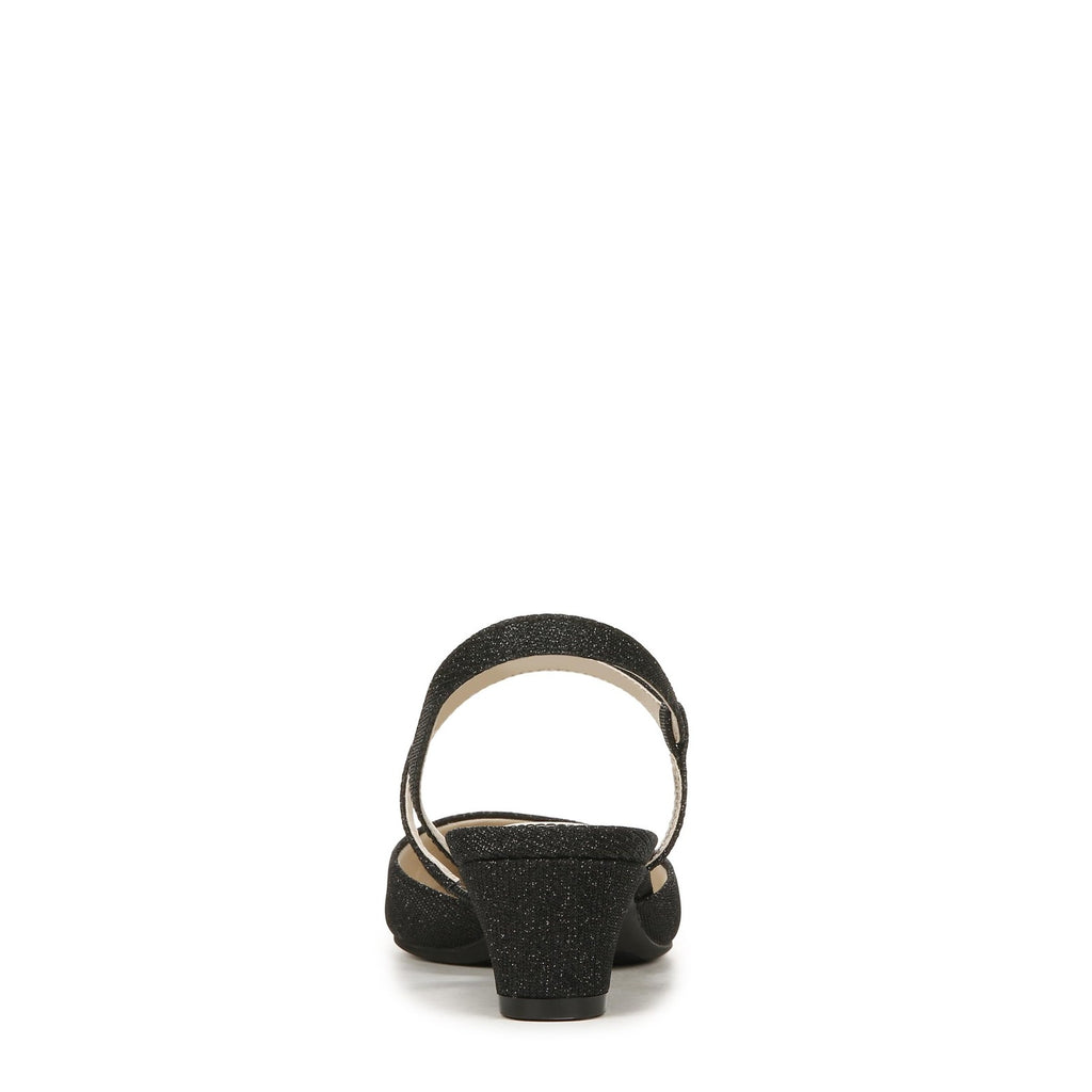 LifeStride Womens Minimalist Pump Black Shimmer 7.5 W
