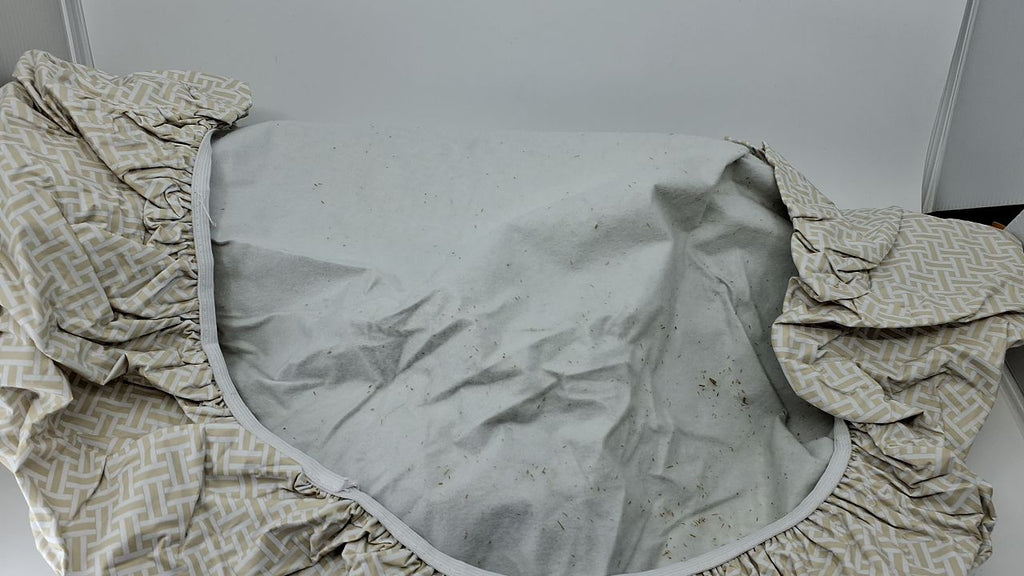 Round Vinyl Fitted Tablecloth 32-36 In, Elastic Edge, Weave Design